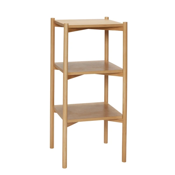 Mały regał z dębu i forniru dębowego Solution 43x38x91 cm - Hubsch