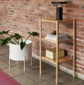 Mały regał z dębu i forniru dębowego Solution 43x38x91 cm - Hubsch