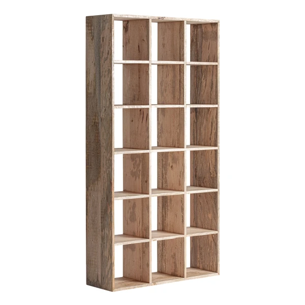 Regał z litego drewna mango 200 cm Bayereut, naturalny - Vical