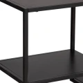 Regał metalowy do salonu 75x30x100 cm, czarny - Atmosphera