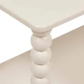 Regał niski otwarty z MDF i drewna sosnowego 75x34x75 cm, ivory - Atmosphera