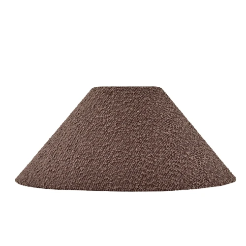 Abażur stożkowy do lampy stojącej i stołowej boucle Iris 45, Mocha - Globen Lighting
