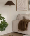 Abażur stożkowy do lampy stojącej i stołowej boucle Iris 45, Mocha - Globen Lighting