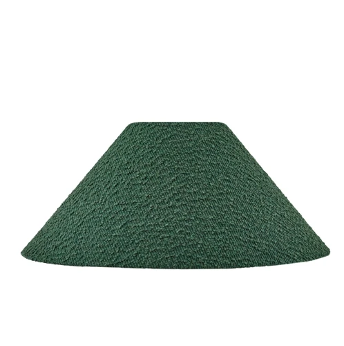 Abażur stożkowy do lampy stojącej i stołowej boucle Iris 45, Moss zielony - Globen Lighting