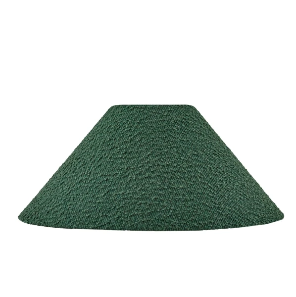 Abażur stożkowy do lampy stojącej i stołowej boucle Iris 45, Moss zielony - Globen Lighting