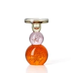 Świecznik szklany Bubble Jewel - Bazar Bizar