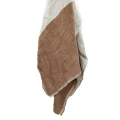 Pled lniany 170x130 Brunello, camel naturalny - Pomax
