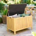 Skrzynia ogrodowa drewniana 165L Lodgia 90x50x58 cm - Hesperide