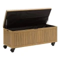 Skrzynia ogrodowa z siedziskiem drewniana 210L Lodgia 128x50x58 cm - Hesperide