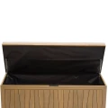 Skrzynia ogrodowa z siedziskiem drewniana 210L Lodgia 128x50x58 cm - Hesperide