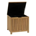 Skrzynia z siedziskiem na balkon drewniana 100L Lodgia 60x50x59 cm - Hesperide