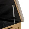 Skrzynia z siedziskiem na balkon drewniana 100L Lodgia 60x50x59 cm - Hesperide