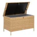 Skrzynia ogrodowa z rattanu syntetycznego 300L Savana 116x66x58 cm - Hesperide