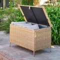 Skrzynia ogrodowa z rattanu syntetycznego 300L Savana 116x66x58 cm - Hesperide