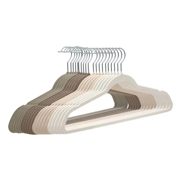 Wieszaki na ubrania welurowe 45 cm MB, 20 sztuk - 5five