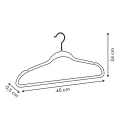 Wieszaki na ubrania welurowe 45 cm MA, 20 sztuk - 5five