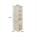 Organizer wiszący do szafy Groomy 127x30 cm, beżowy - 5five