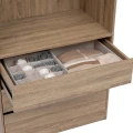 Organizer na ubrania do szafy 36x36cm Groomy 2 przegrody, beżowy - 5five