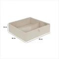 Organizer na ubrania do szafy 36x36cm Groomy 2 przegrody, beżowy - 5five