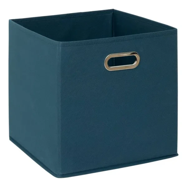 Koszyk do szafy tekstylny 31x31x31 cm, petrol blue - 5five