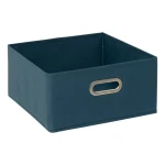 Koszyk do szafy tekstylny 31x31x15 cm, petrol blue - 5five