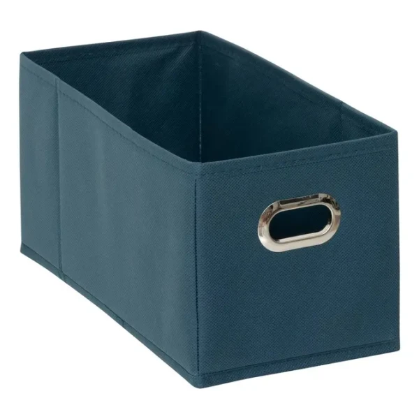 Koszyk do szafy tekstylny 15x31x15 cm, petrol blue - 5five