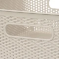 Kosz na półkę ażurowy 25.50x19.50x10.50, beżowy - 5five