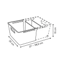 Organizer do szafki z regulowanymi przegrodami 38.5x25, beżowy - 5five