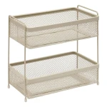 Organizer na blat kuchenny 2 poziomy 16x28 cm, beżowy - 5five