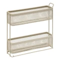 Organizer na blat kuchenny 2 poziomy 7x29 cm, beżowy - 5five
