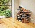 Regulowany stojak na buty na 12 par, szary - Joseph Joseph