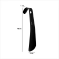 Mała łyżka do butów metalowa 16 cm, czarna - 5five