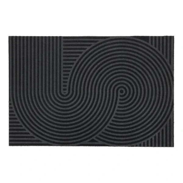 Wycieraczka pod drzwi 60x90 cm, czarna - 5five