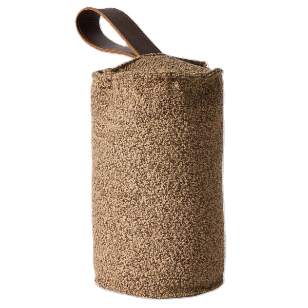 Stoper do drzwi z tkaniny bouclé 3kg, brązowy - Muubs