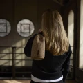 Stoper do drzwi z tkaniny bouclé 3kg, brązowy - Muubs