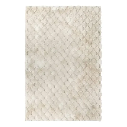 Chodniczek do przedpokoju z efektem wełny 90×60 cm, beżowy - Atmosphera