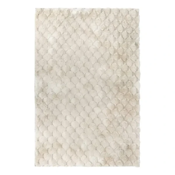 Chodniczek do przedpokoju z efektem wełny 90×60 cm, beżowy - Atmosphera