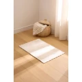 Chodniczek do przedpokoju z efektem wełny 90×60 cm, beżowy - Atmosphera