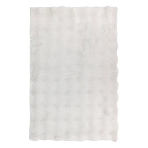 Chodniczek ze sztucznego futra 3D 90x60 cm, biały - Atmosphera