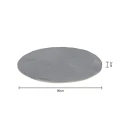 Miękki okrągły dywanik z efektem futra 80 cm, szary - Atmosphera