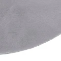 Miękki okrągły dywanik z efektem futra 80 cm, szary - Atmosphera