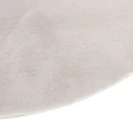Miękki okrągły dywanik z efektem futra 80 cm, kremowy - Atmosphera