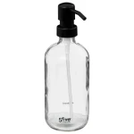 Dozownik do mydła szklany 450 ml, transparentny - 5five