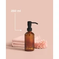 Dozownik do mydła szklany 250 ml, brązowy - 5five
