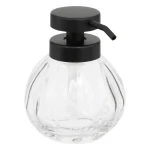 Szklany dozownik do mydła 350 ml, transparentny - 5five