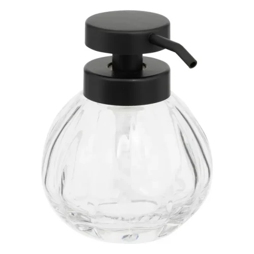 Szklany dozownik do mydła 350 ml, transparentny - 5five