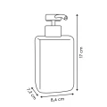 Dozownik do mydła z żywicy Cloudy 370 ml, biały - 5five