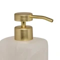 Dozownik do mydła z żywicy Cloudy 370 ml, biały - 5five