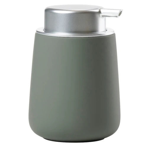 Porcelanowy dozownik do mydła Nova 250 ml, oliwkowa zieleń - Zone Denmark