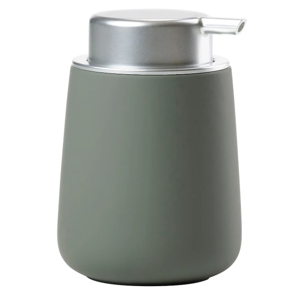 Porcelanowy dozownik do mydła Nova 250 ml, oliwkowa zieleń - Zone Denmark